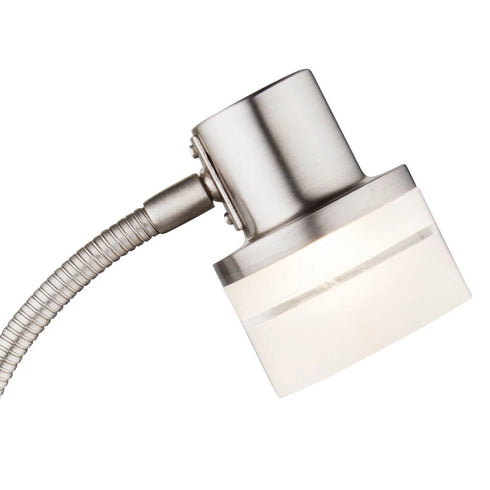 Eleni LED Tischleuchte Flexo Arm Nickel-matt warmweiß | Shiraki