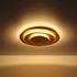 Alva LED Deckenleuchte rund Gold warmweiß | Shiraki