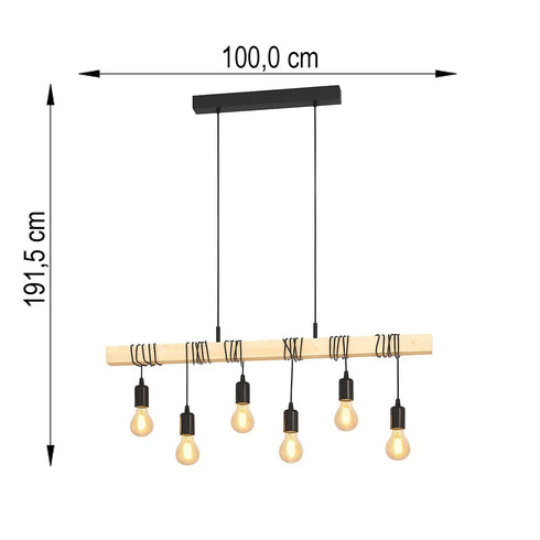 Olav LED Pendelleuchte Metall Hängelampe Verstellbar