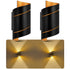 Sunniva LED-Wandleuchte 2er-Set auf und ab G9-Aluminium | Shiraki
