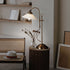 Amelia Tischlampe Antik E14 Glas Messing | Shiraki