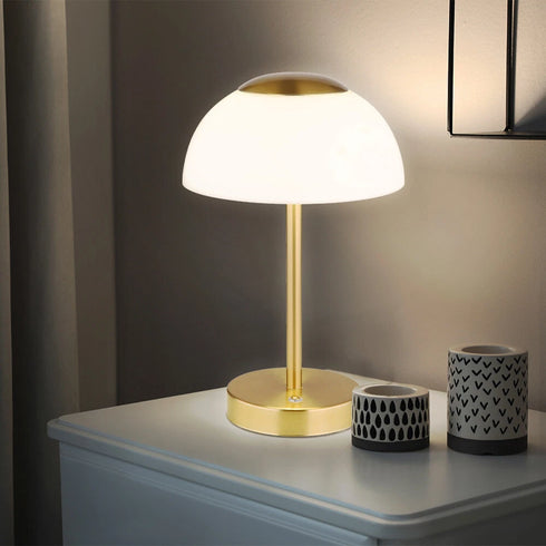 Aurora Tischlampe LED Touchdimmer Akku Metall | Shiraki