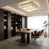 Carina LED Kristall Deckenleuchte dimmbar Silber 48 cm | Shiraki