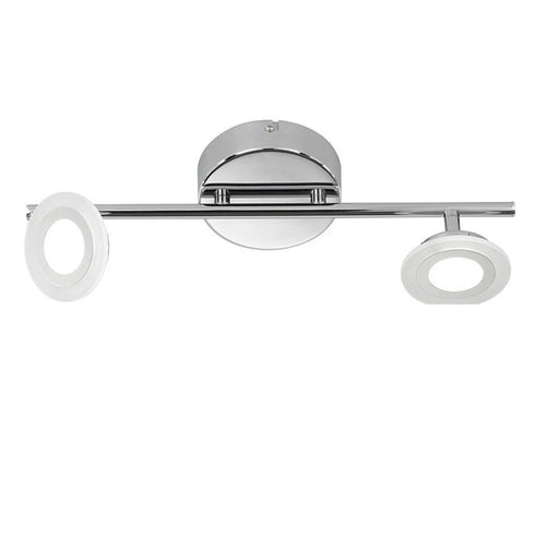 Lumi LED Deckenleuchte Chrom dimmbar RGB mit Fernbedienung | Shiraki