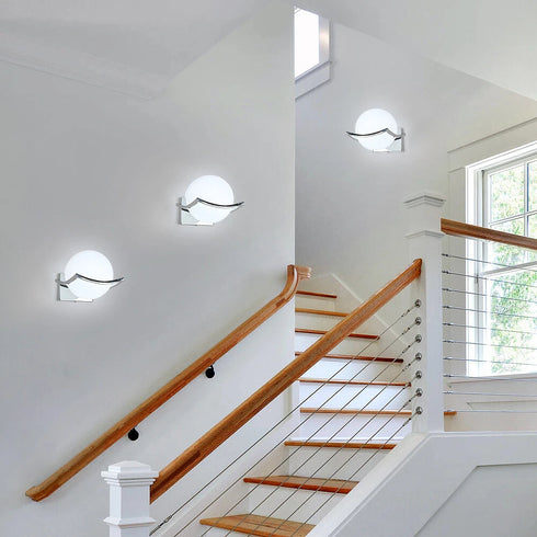 Amelie LED Wandleuchte Glaskugel E27 | Shiraki