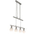 Signe LED Pendelleuchte Rauchglas Nickel Matt 4-flammig