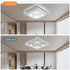 Carina LED Kristall Deckenleuchte dimmbar Silber 48 cm | Shiraki