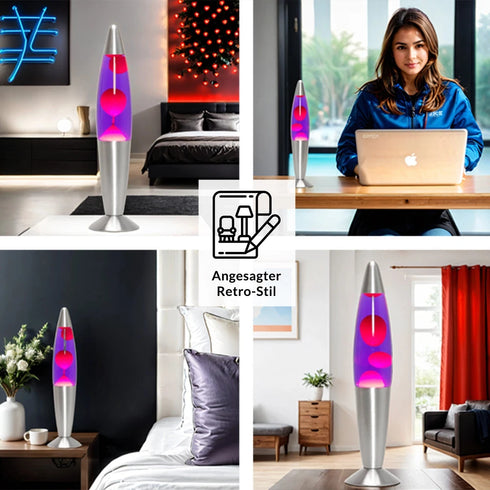 Nebula Glow – Kosmische Lava Lampe mit hypnotischem Farbspiel, 36 cm