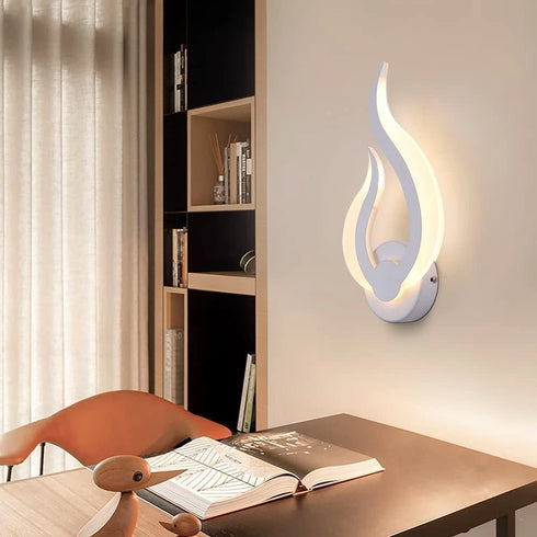 Elin 2-teiliges LED-Wandlicht, modernes warmweißes Acryl | Shiraki