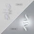 Clara LED Wandleuchte Spirale Aluminium Weiß | Shiraki