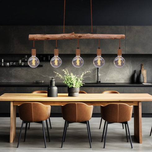 Maja LED Pendelleuchte Glas & Chrom modern | Shiraki