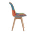 SVEIN Esszimmerstuhl 2er Set Patchwork Massivholz