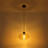 Oskar LED Pendelleuchte Rauchglas Amber E27 | Shiraki