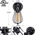 Bernadette Retro Vintage Wandleuchte E27 Industrie | Shiraki