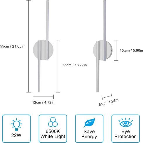 Cecilia LED 2er-Set Wandleuchte | Shiraki