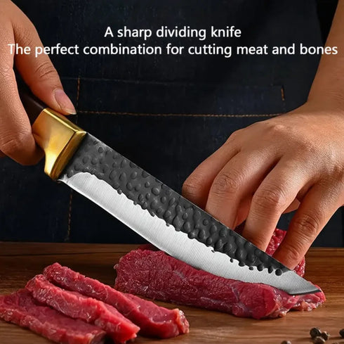 Ryota Damaskus Küchenmesser-Set aus Edelstahl | Shiraki