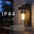 Linnea LED Außenwandleuchte E27 mit Bewegungsmelder Aluminium | Shiraki