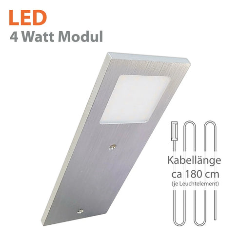 Vilde LED Küchen Unterbauleuchte 5mm Aluminium Dimmbar | Shiraki