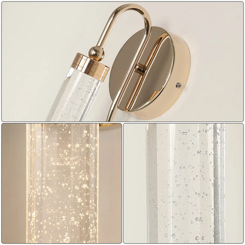 Liora LED Wandleuchte modern Gold warmweiß | Shiraki