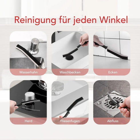 Fugenix : 3 Stk. Fugenbürste für Toilette & enge Stellen