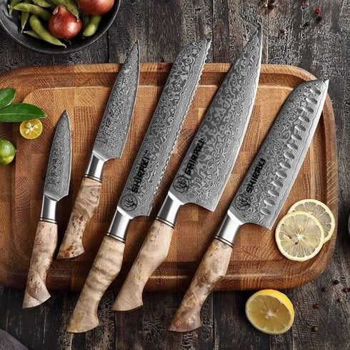 Shiraki Hochwertiges Damast Messerset