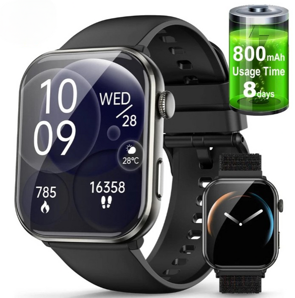 Trackon Smartwatch für Damen und Herren Fitnessuhr mit Always-On-Display