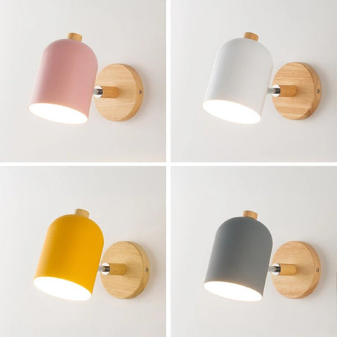 NordLicht Holz Wandleuchte