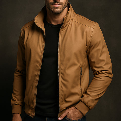 Thoras Herren Windjacke mit Stehkragen