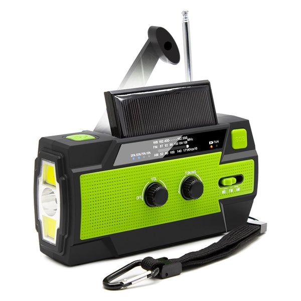 OutdoorBegleiter : Kurbelradio mit Solarzellen