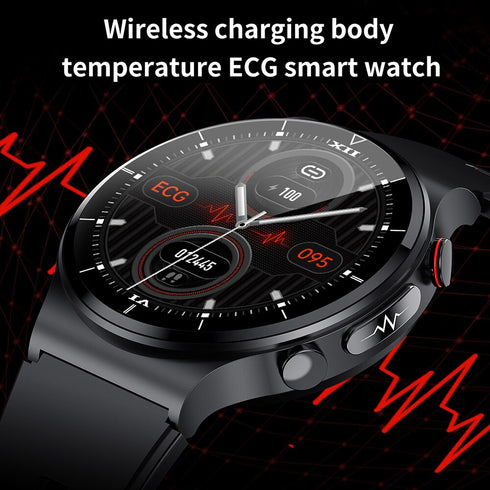 PremiumWatch – Smartwatch mit EGK, Thermometer Funktion, HD Touch Bildschirm