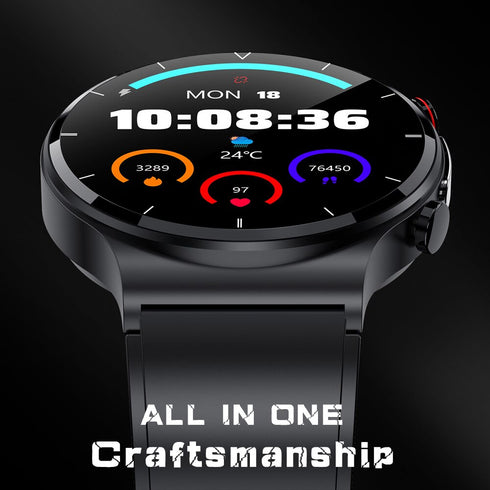 PremiumWatch – Smartwatch mit EGK, Thermometer Funktion, HD Touch Bildschirm