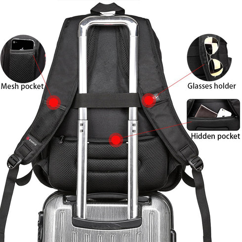 Geräumiger Reiserucksack mit Diebstahlschutz