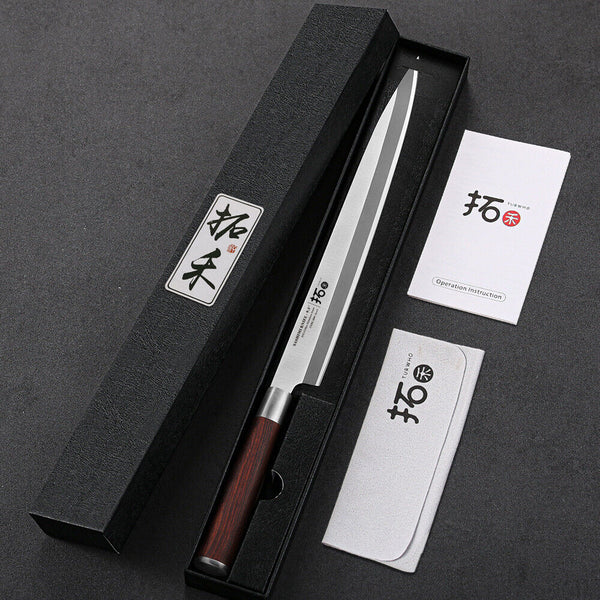 Tanjo - Handgefertigtes Damaststahl-Kochmesser