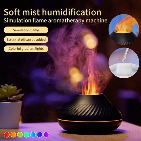 Mistaki - Aroma Diffuser in Tontopf Optik mit LED