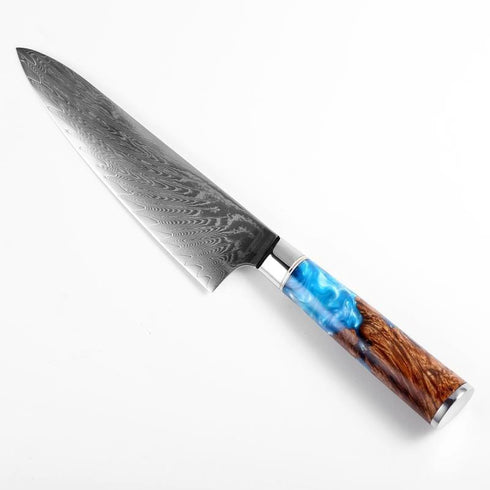 20cm Kochmesser - Damast Messer Küchenmesser Kaufen - Scharfe Messer - Premium Japanische Kochmesser Set