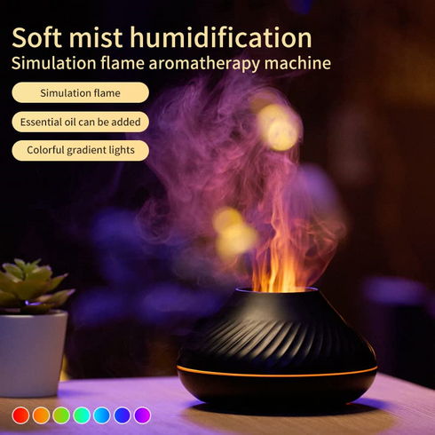 Mistaki - Aroma Diffuser in Tontopf Optik mit LED
