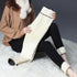Shimaki : Super weiche Winter-Leggings aus Lammfellimitat : Stretch/Thermohose