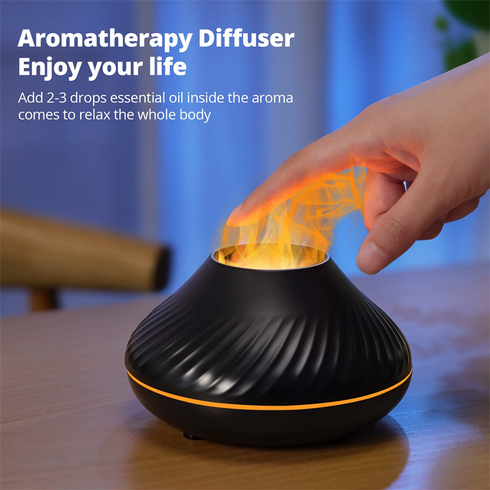 Mistaki - Aroma Diffuser in Tontopf Optik mit LED