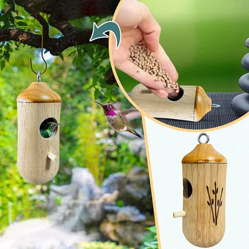 Kolibri-Holzhaus - Geschenk für Naturliebhaber