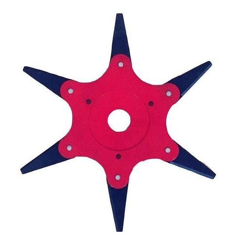 SuperCut : 6-Klingen-Trimmerkopf aus Stahl