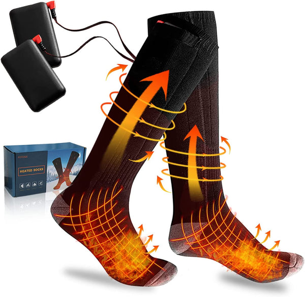 4000mAh USB Beheizbare Socken Winter Fußwärmer Socken
