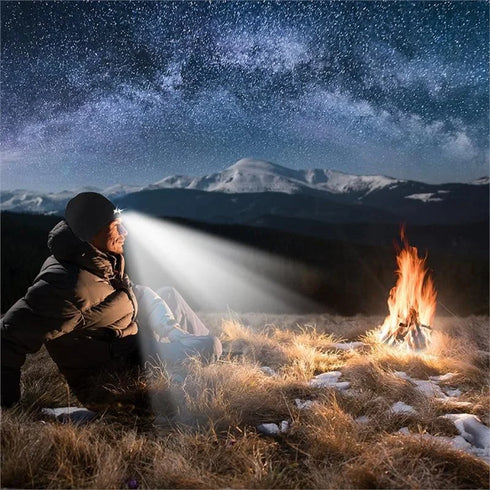 Winter-Unisex-LED-Strickmütze, warme Mütze mit LED-Licht