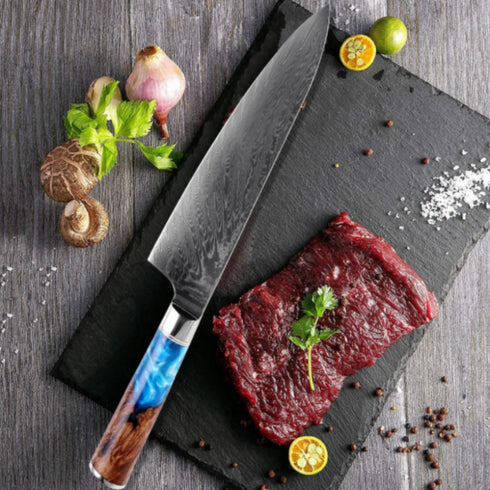 Copy of 8" Kochmesser aus Damaststahl