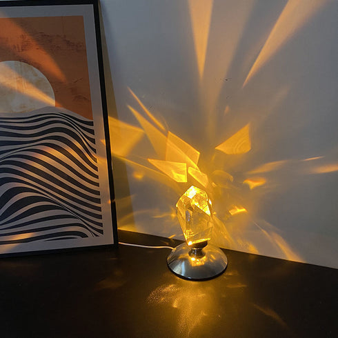Wiederaufladbare Kristall LED Lampe für Heimdekoration