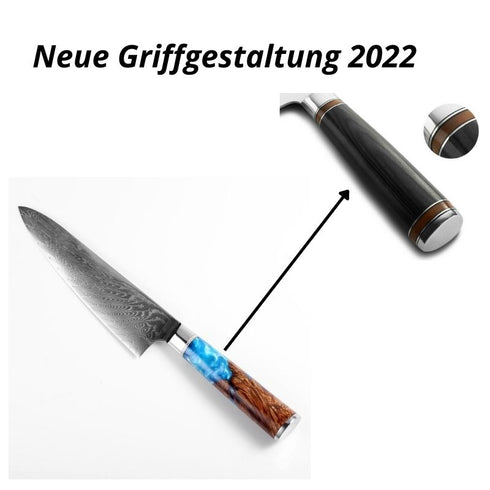 20cm Kochmesser - Damast Messer Küchenmesser Kaufen - Scharfe Messer - Premium Japanische Kochmesser Set