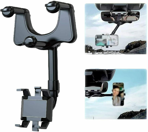 HandyGrip : 360 Grad Rückspiegel-Handy Halter ideal für Navigation