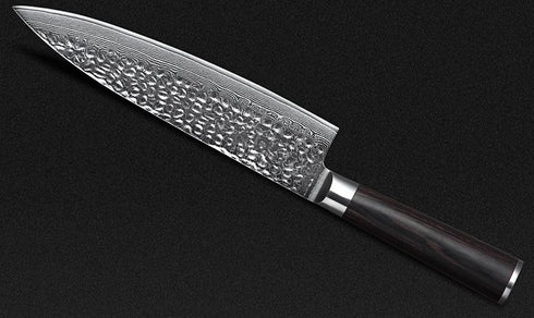 Damast Kochmesser - Hasuko Japanische Damast Koch Messer