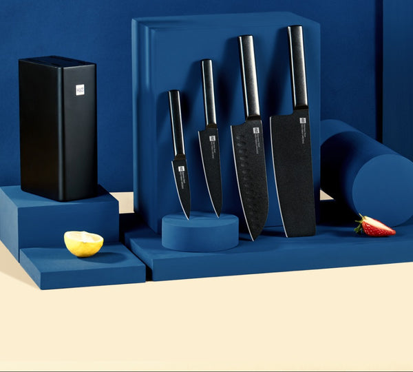Hukito Japanische Messerset + Messerblock