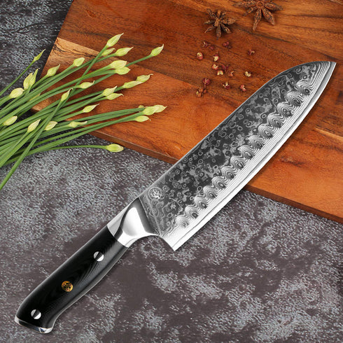 Japanisches Küchenmesser Set - Damast Messerset Premium