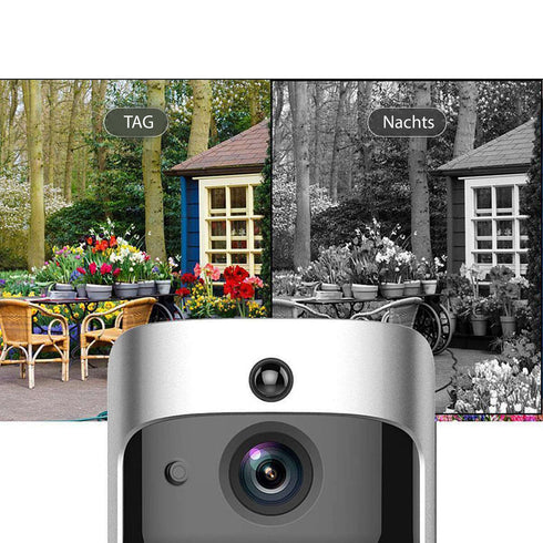 Video Türklingel mit Kamera (WLAN) inkl. Nachtsicht Kamera - 2 Wege Mikrofon und Lautsprecher - CheckBell